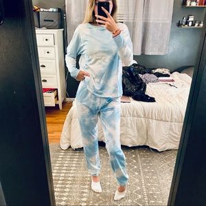Tie dye sweatshirt and jogger set